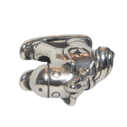 ﻿PANDORA 798437C00 Bruno the Unicorn - Rocking Horse - Sterling Silver - Toy - Cute for baby shower - Women's - Charm - Charming Jilly