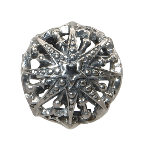 PANDORA 792360C00 Celestial Snowflake Winter Sterling Silver Openwork Charm - Charming Jilly