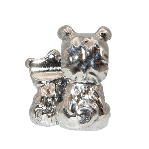PANDORA 790791C01 Mother and Puppy Love Heart Fur Baby Parent Mom Sterling Silver Charm