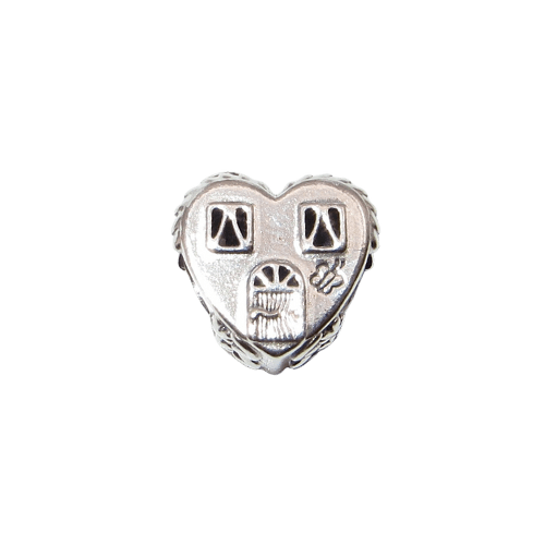 PANDORA 792249C00 My Happy Place House Home Heart Sterling Silver Charm