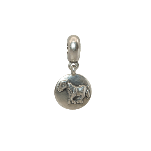 PANDORA 790879 Chinese Zodiac Horse Active and Energetic Sterling Silver Dangle