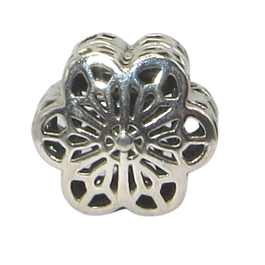 Pandora-791836-Woman's Charm-Floral Daisy Lace Clip Sterling Silver Daisy Clip
