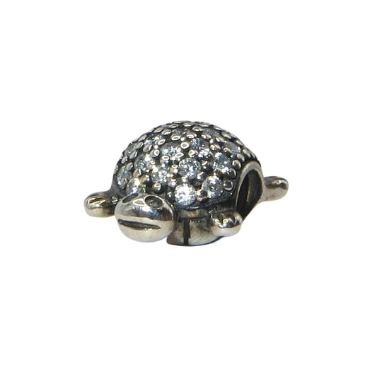 Pandora 791538CZ- Sparkling Sea Turtle Woman's Charm-  Sterling Silver Sea Turtle with Clear CZ