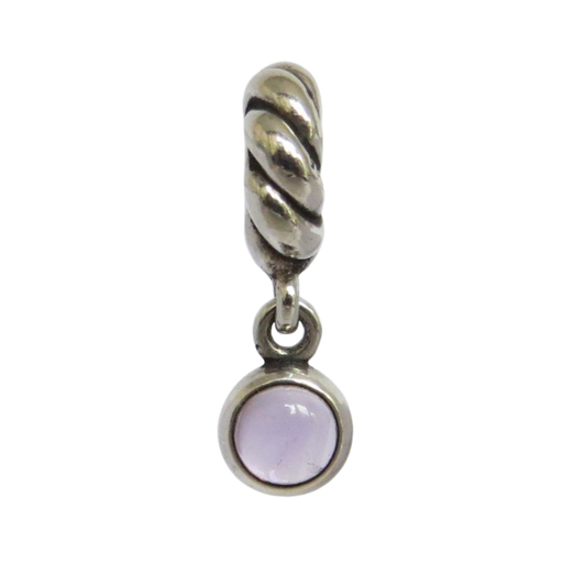 Pandora-790435AM-Woman's Charm-Passionately Purple Dangle Charm Sterling Silver Dangle Charm with Amethyst disk