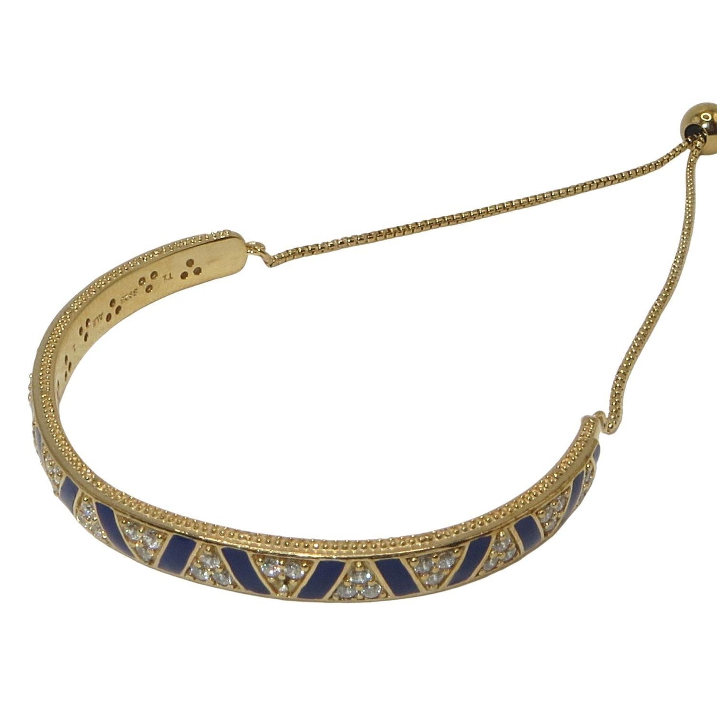 PANDORA 568051CZ SHINE Exotic Stones and Stripes Adjustable Bolo Bracelet Multiple Sizes - Charming Jilly