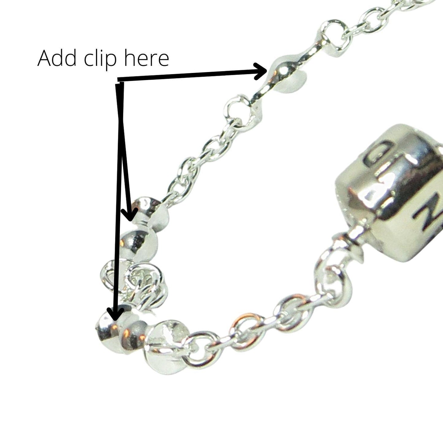 PANDORA 591704 5-Clip Sterling Silver Chain Link Charm Bracelet Multiple Sizes - Charming Jilly